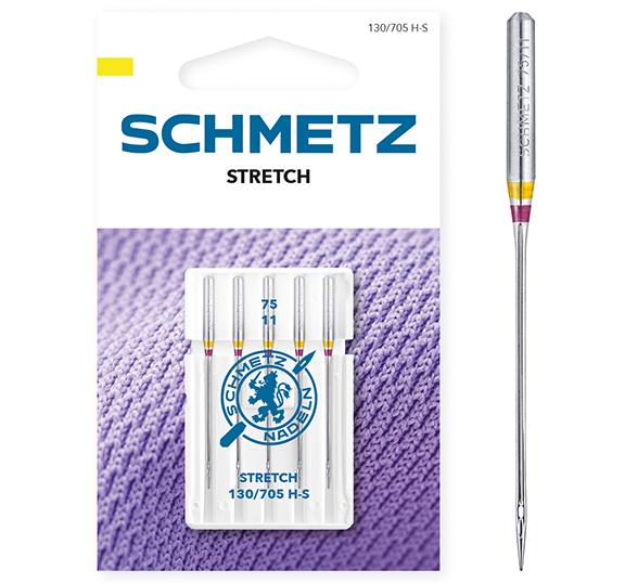Sewing machine needles for stretch knit fabric 130/705 H