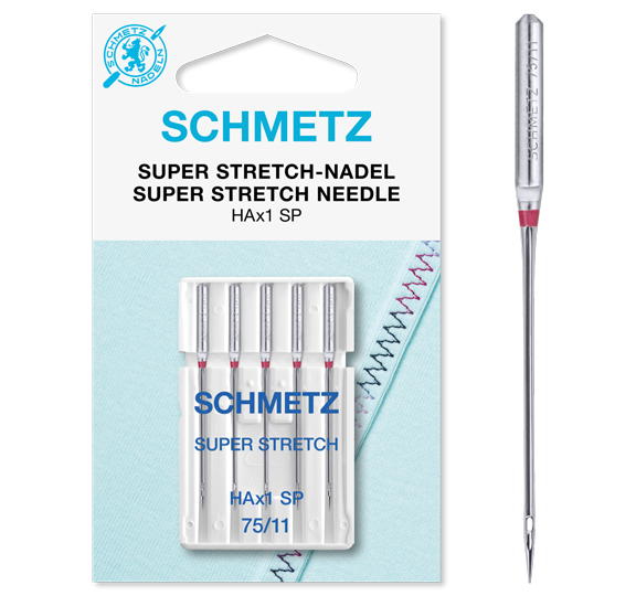 Sewing machine needles for very stretchy knit fabric 130/705 H