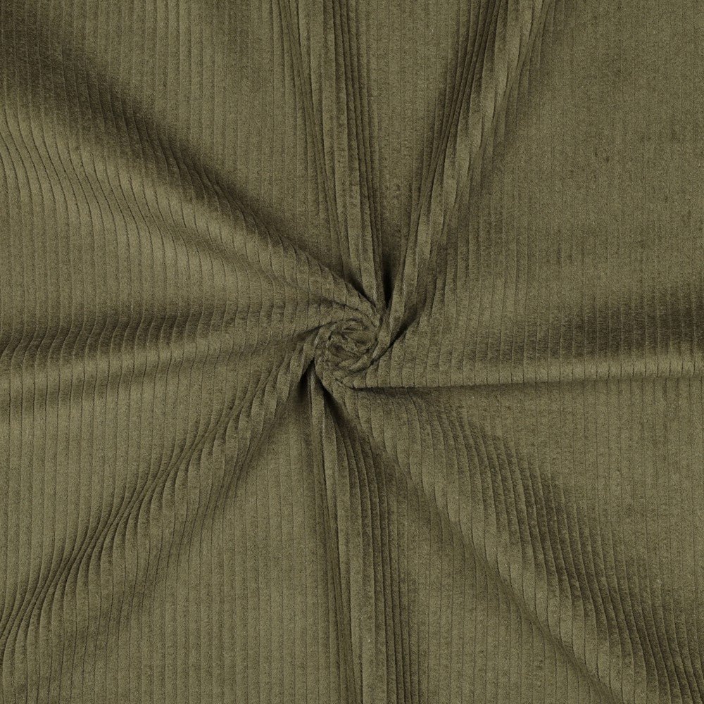 Baumwollsamt - Moosgrün 280 g/m²