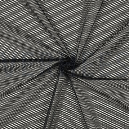 Mesh fabric, black