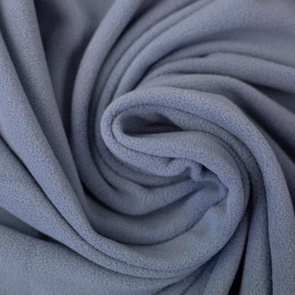 Mikrofleece – pehmeä fleece-kangas vaatteisiin, siniharmaa