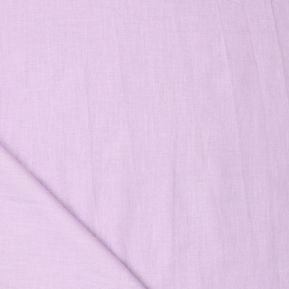100% Softened linen fabric - lilac purple 165 g/m²