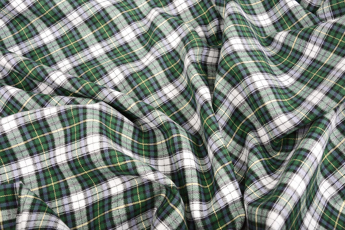 Flanell-Grün kariert 120 g/m²