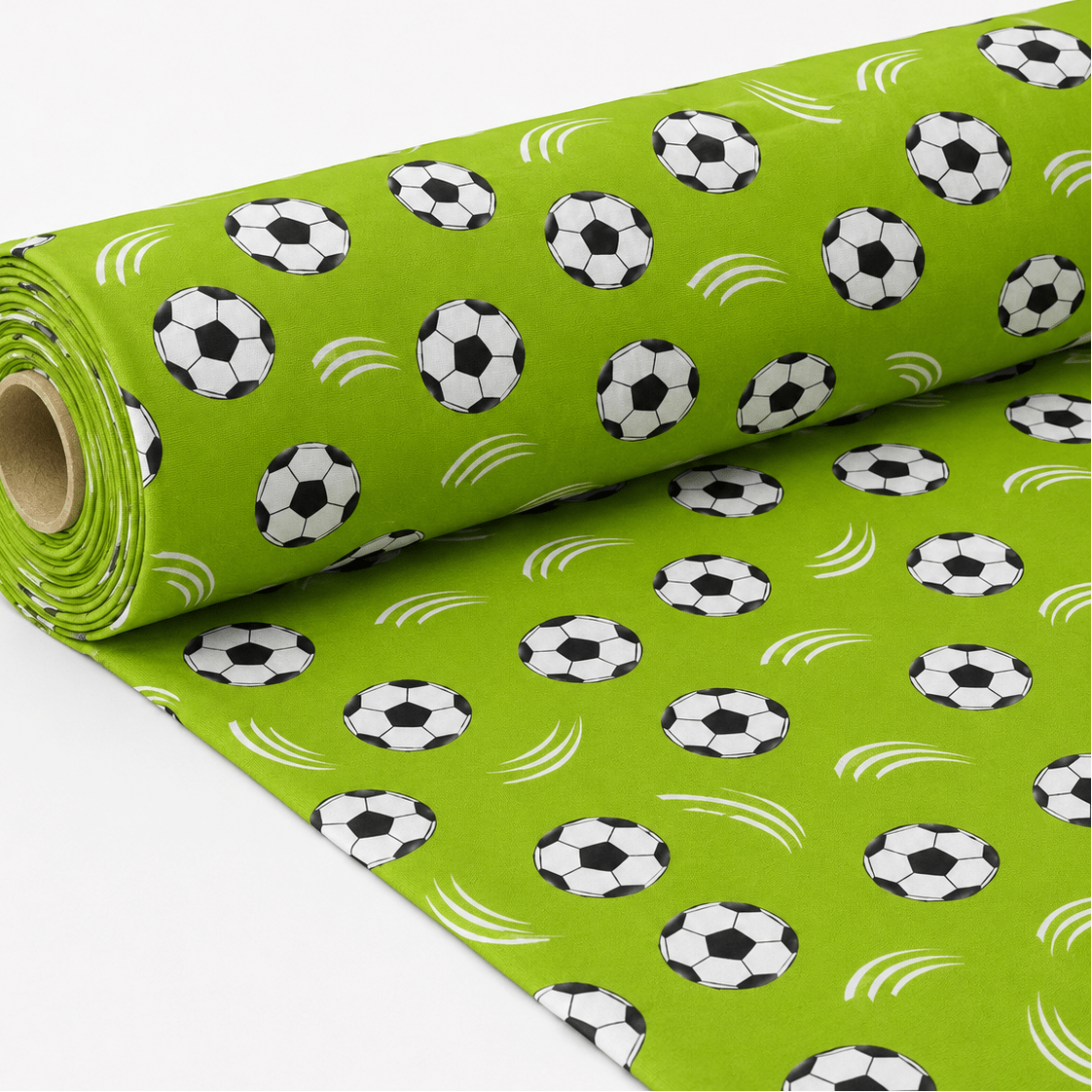 100% cotton football fabric, 125 g/m² – available at Šarlotes audumi