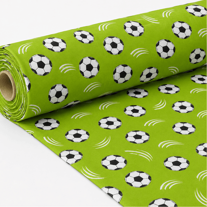 100% cotton football fabric, 125 g/m² – available at Šarlotes audumi