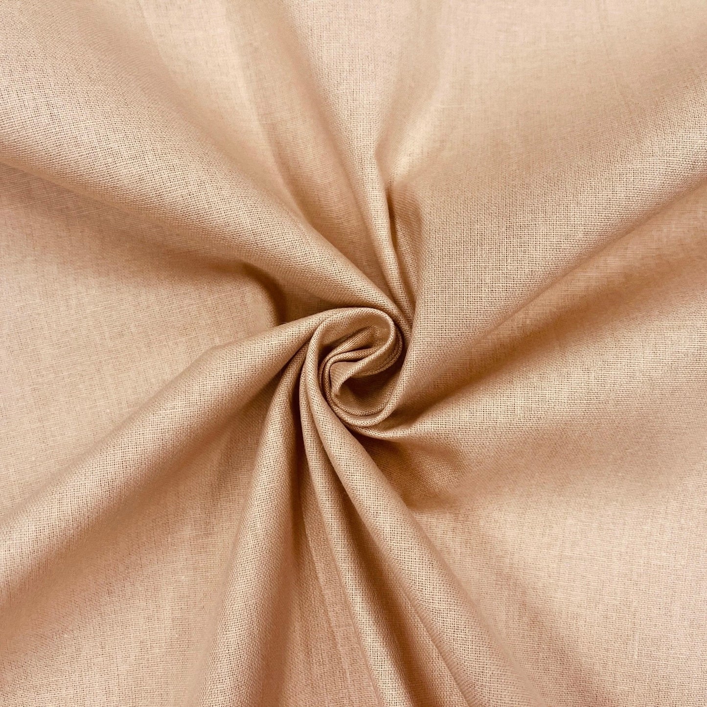 Tissu 100 % coton, café au lait (latte) 220 cm 146 g/m²