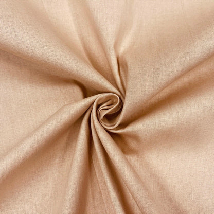 Tissu 100 % coton, café au lait (latte) 220 cm 146 g/m²