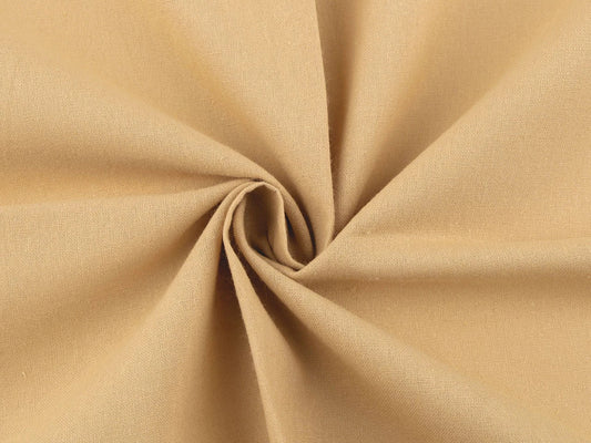 Attēls ar 100% Kokvilnas audums - krem brulē tonis 125 g/m² – pieejams Šarlotes audumi
