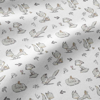 Attēls ar 100% Kokvilnas audums - lapsēns 125 g/m² – pieejams Šarlotes audumi