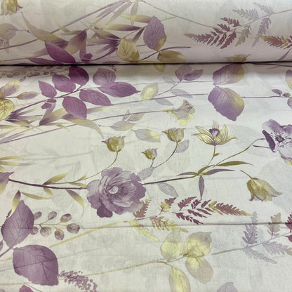 Image avec tissu 100 % coton - prairie lilas 220 cm 146 g/m² – disponible chez Šarlotes audumi