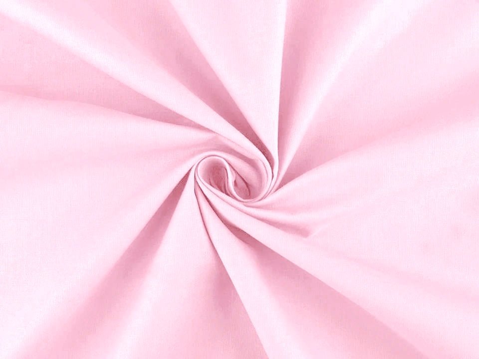 Tissu 100 % coton - rose pâle 125 g/m²