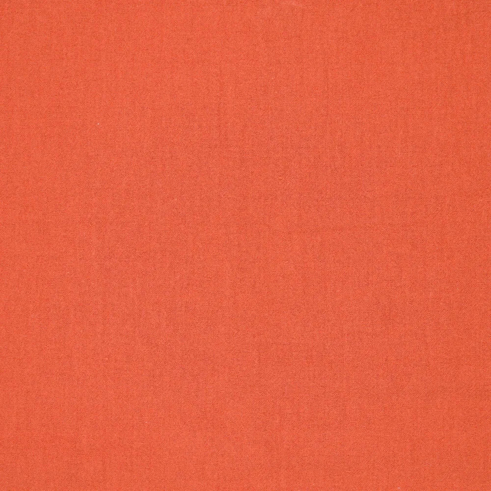 Image d’un tissu 100 % coton lavé| Washed - orange 85 g/m² – disponible chez Charlotte tissus
