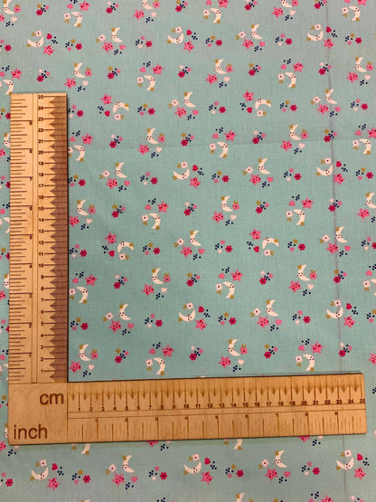 100 % tissu en coton - croissant de lune et étoile 115 g/m²