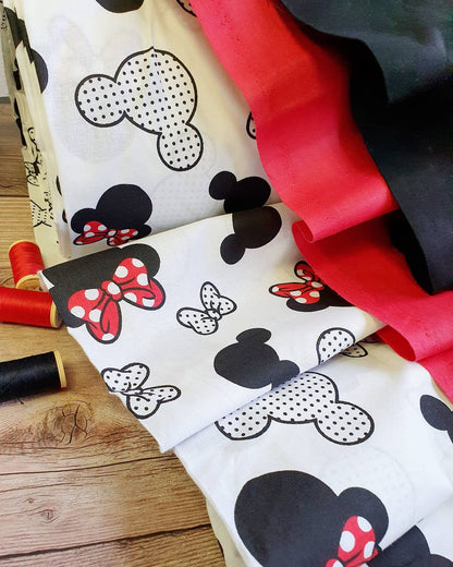 Kuva 100 % puuvillakankaasta – Minnie, saatavilla verkossa Šarlotes audumi