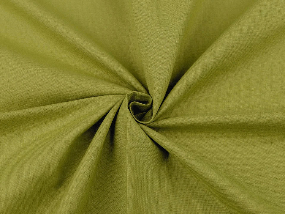 100 % tissu en coton - vert olive 125 g/m²