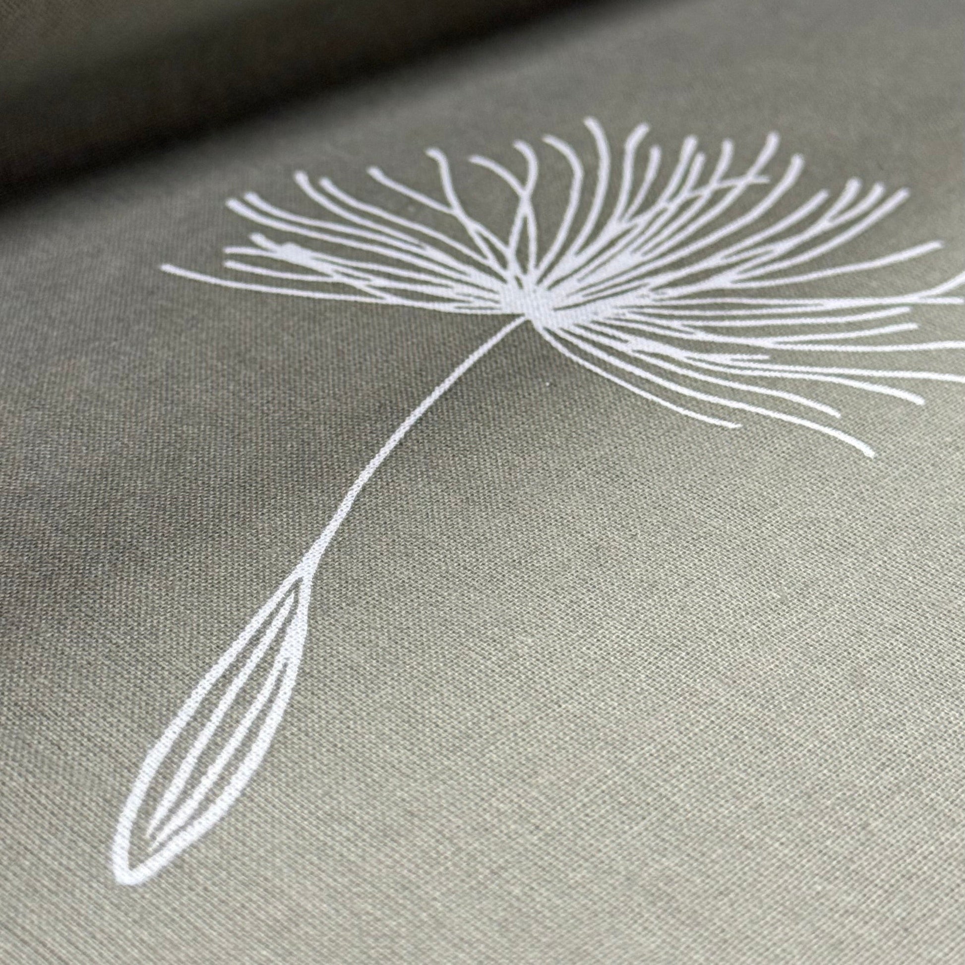 Image with 100% cotton fabric - dandelion fluff 220cm 146 g/m² – available at Šarlotes audumi