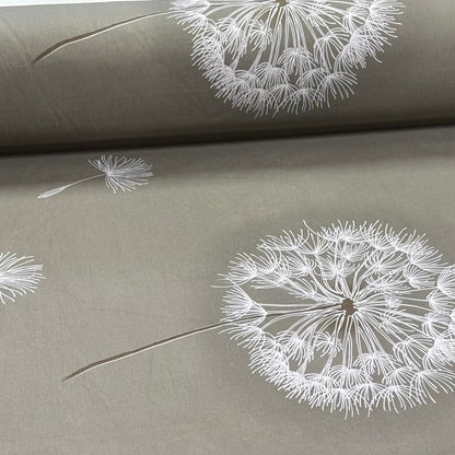 Image of 100% cotton fabric - dandelion fluff 220cm 146 g/m² – available at Šarlotes audumi