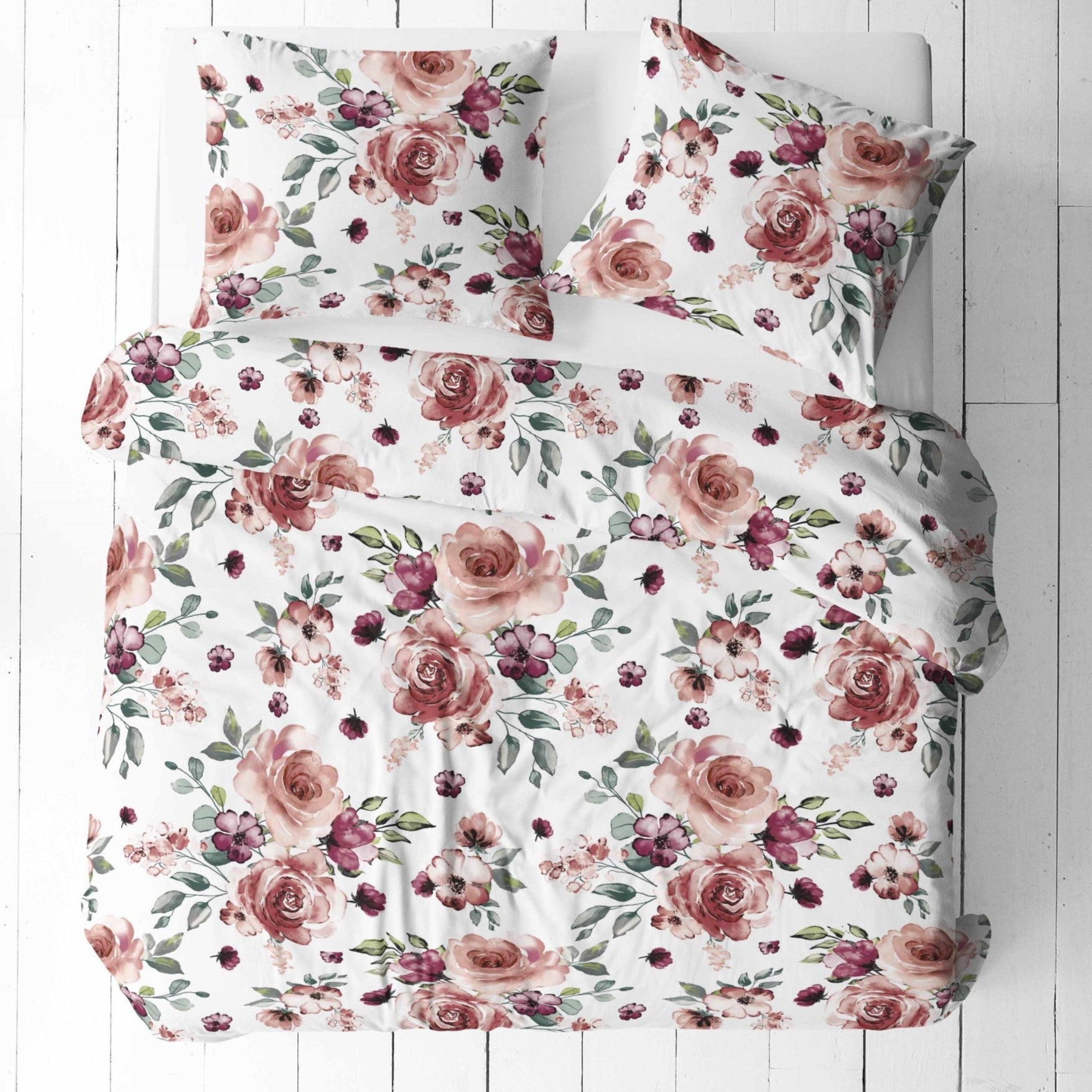 Tissu 100 % coton - roses 125 g/m²