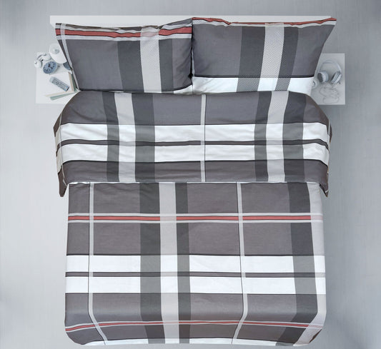 100% puuvillakangas - ruutukuosi 220cm 146 g/m²