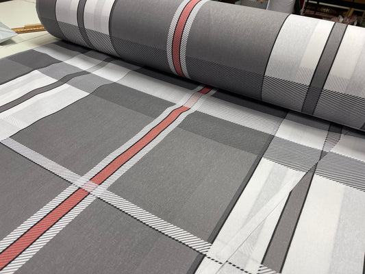 100% puuvillakangas - ruudullinen 220cm 146 g/m²