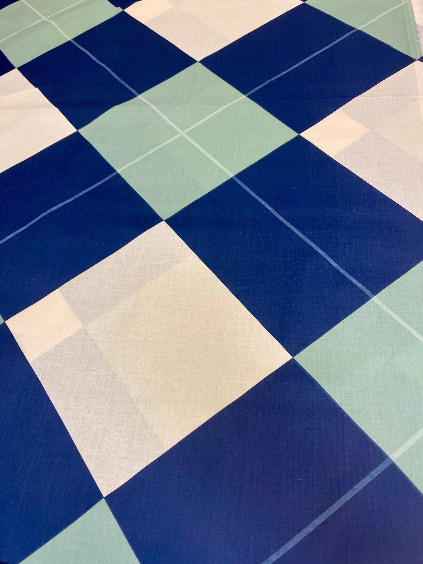 Image of 100% cotton fabric - checkered 220cm 146 g/m² – available at Šarlotes audumi