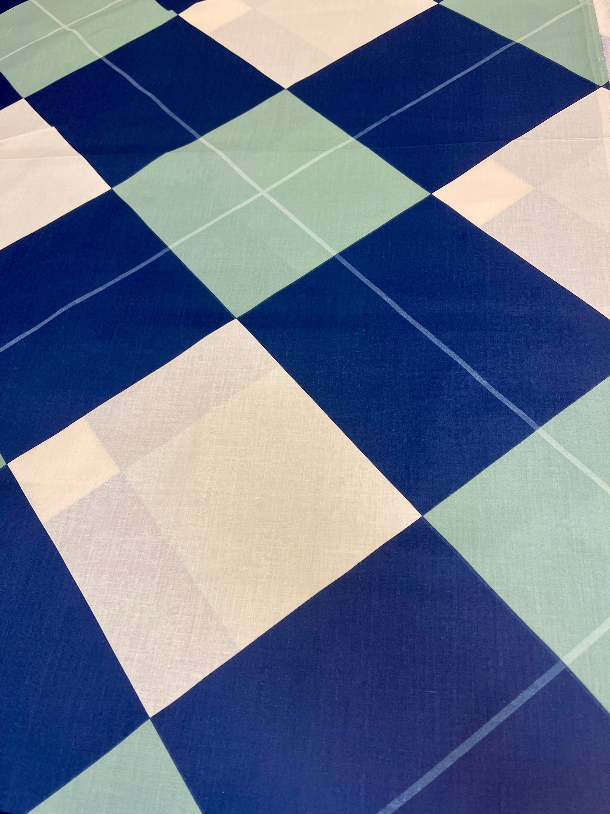 Image of 100% cotton fabric - checkered 220cm 146 g/m² – available at Šarlotes audumi