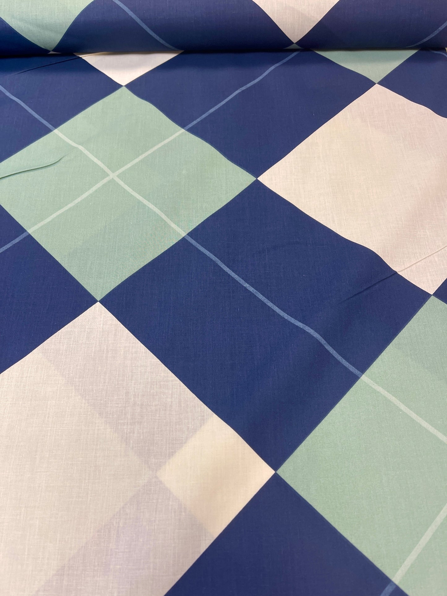 Image with 100% cotton fabric - plaid 220cm 146 g/m² – available at Šarlotes audumi