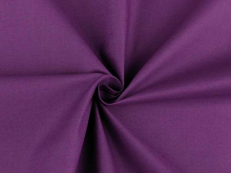Tissu 100 % coton - violet foncé 125 g/m²