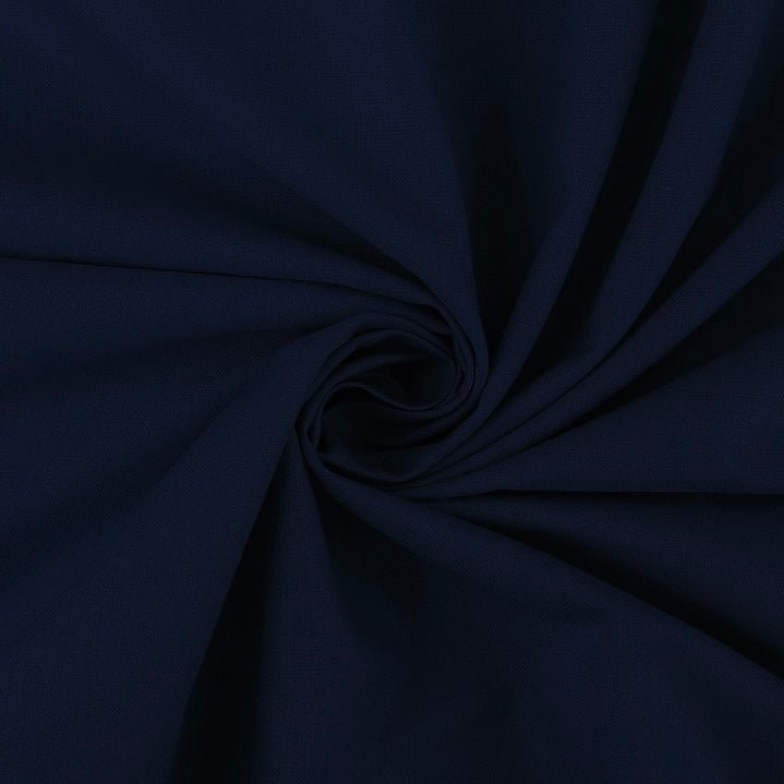 Tissu 100 % coton - bleu foncé 125 g/m²