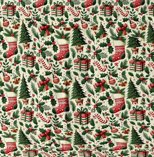 Image of 100% cotton Christmas fabric – available online at Charlotte's Fabrics