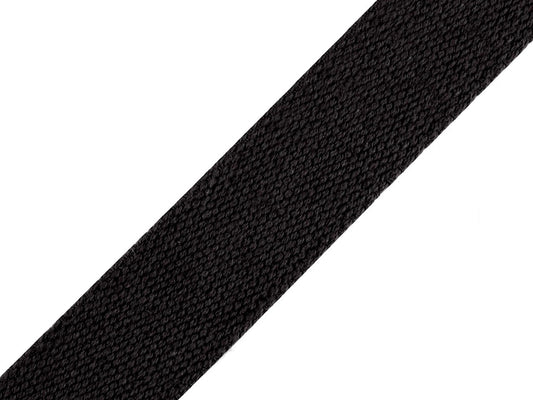 Kuva 100% puuvillanauhasta 30 mm laukkuihin, hihnoihin – saatavilla Šarlotes audumi