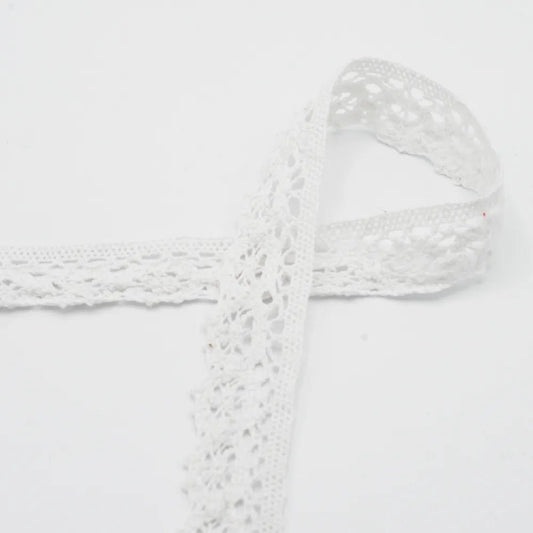 Dentelle en coton 3 cm - blanche à 100%