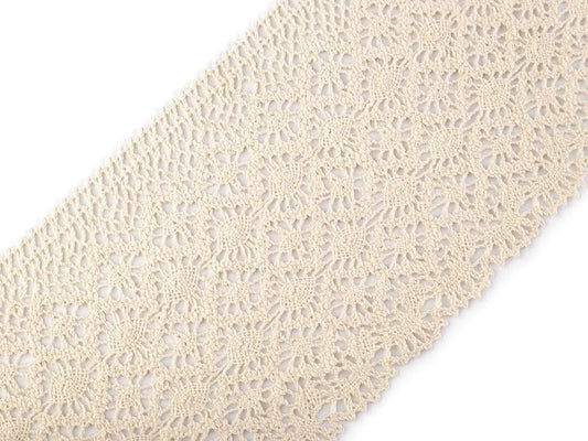 100% Kokvilnas mežģīne|14 cm| dabīga