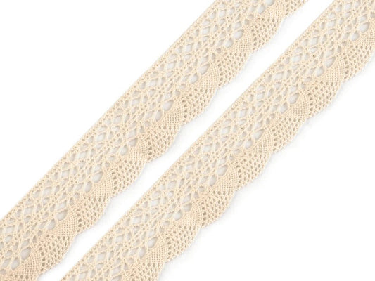 100% Cotton lace|3,2 cm| natural