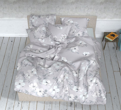 Satin 100 % coton à fleurs 220 cm 125 g/m²