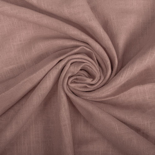 100% Linen fabric - smoky plum shade (Mauve) 240 g/m²
