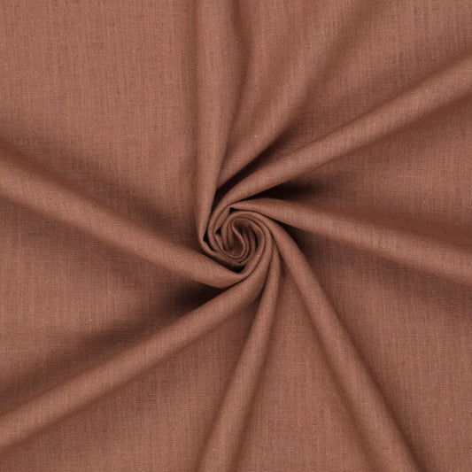 100% Linen fabric – cinnamon | 230 g/m² | Enzyme washed