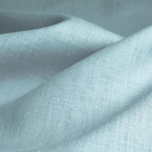 100% linen fabric - blue mint 230 g/m²