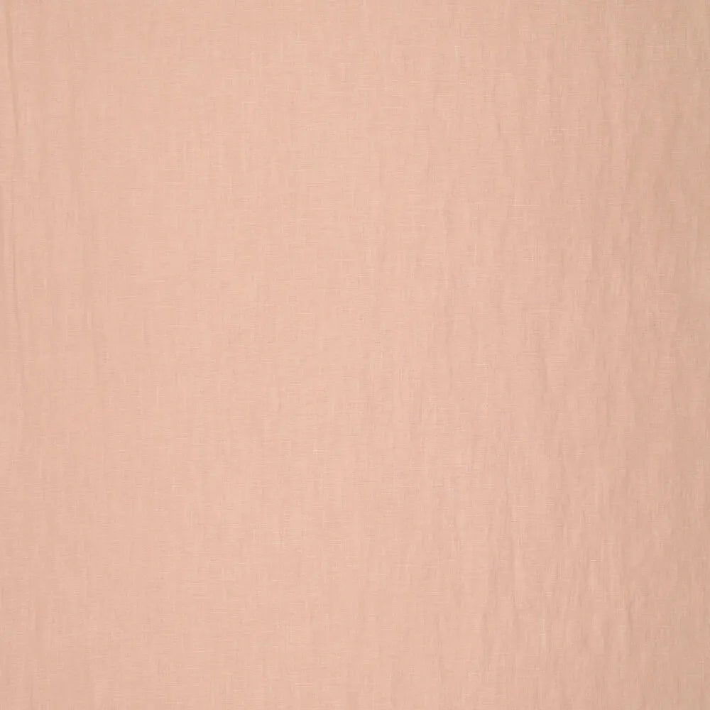 Image of 100% softened linen fabric - pink sand shade 165 g/m² – available at Šarlotes audumi