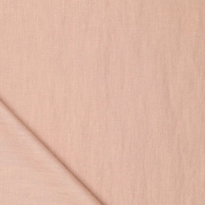 Image of 100% softened linen fabric - pink sand shade 165 g/m² – available at Šarlotes audumi