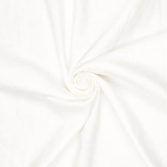 100% softened linen - milky white 165 g/m²