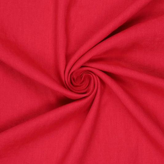 100% softened linen - red 165 g/m²