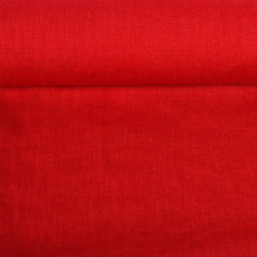 100 % lin adouci - rouge 205 g/m²
