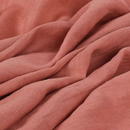 100% lin adouci - teinte rose chaude 205 g/m²