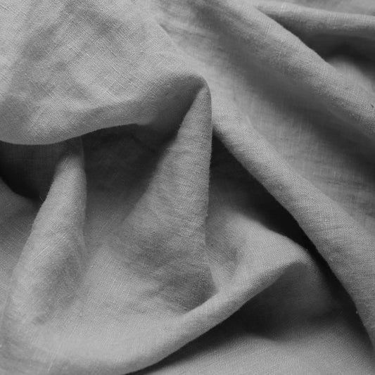 100% Softened linen - dark gray 165 g/m²