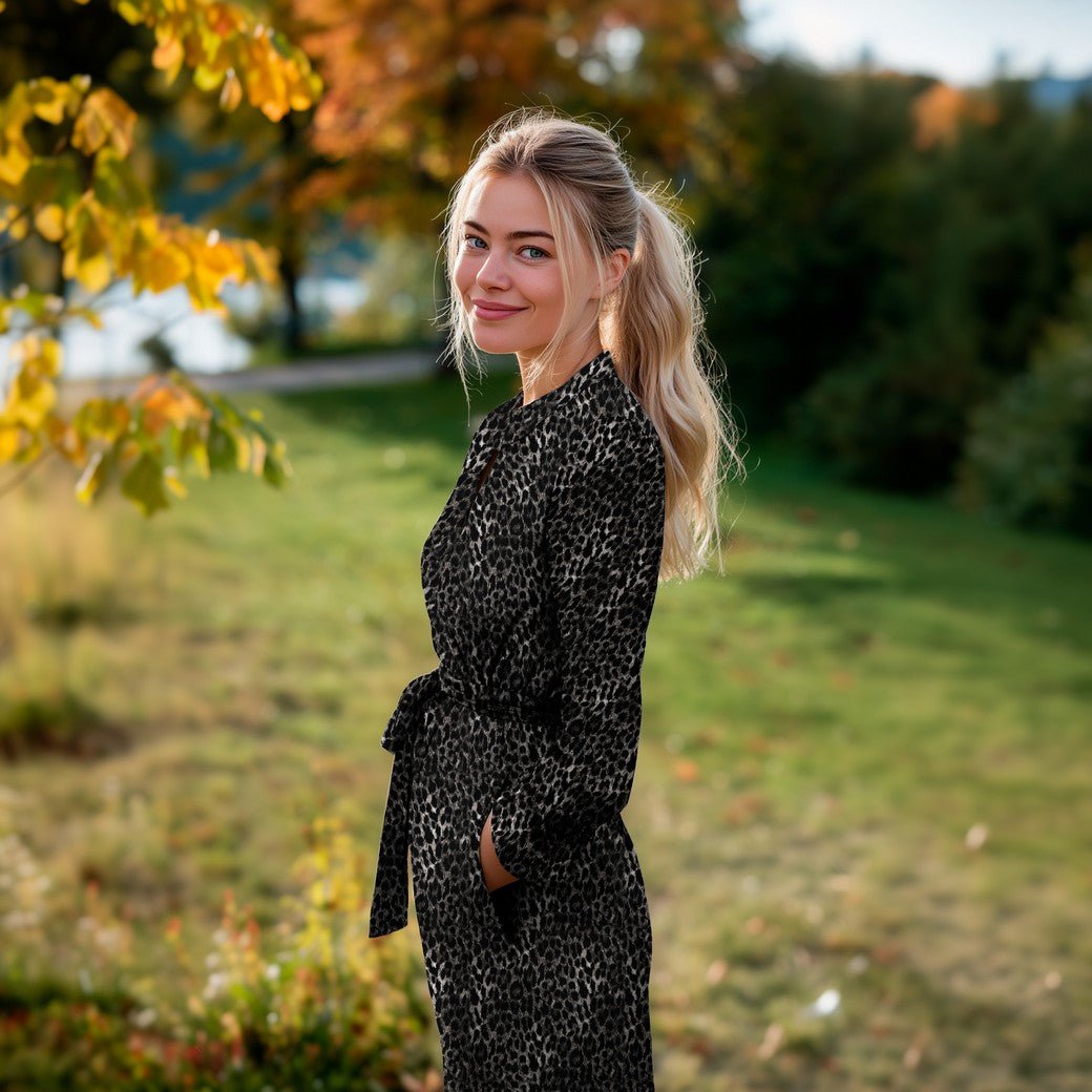 Kuva 100 % viskoosikankaasta, leopardikuvio – saatavilla verkossa Šarlotes audumi