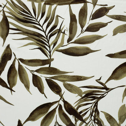Image avec tissu 100 % viscose - feuilles vertes sur fond blanc 125 g/m² – disponible chez Šarlotes audumi