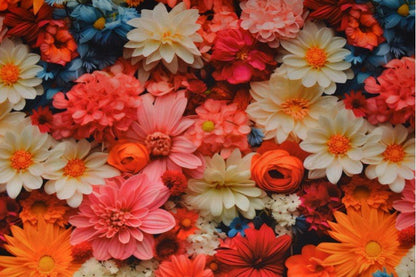 Tissu 100 % viscose - fleurs 110 g/m²