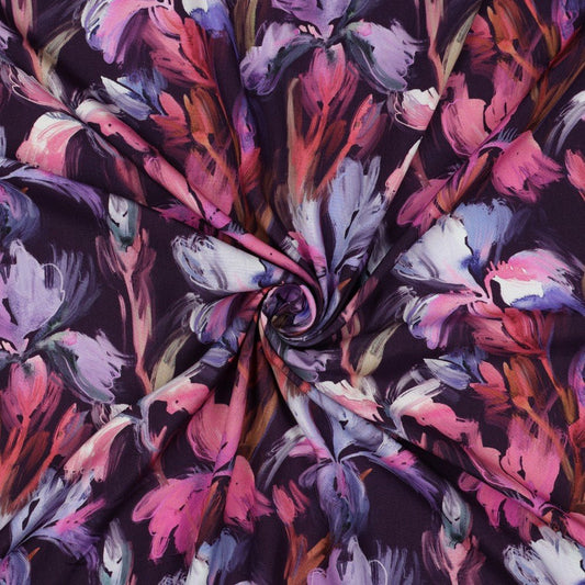 Image with 100% viscose satin-iris, 105 g/m² – available at Šarlotes audumi