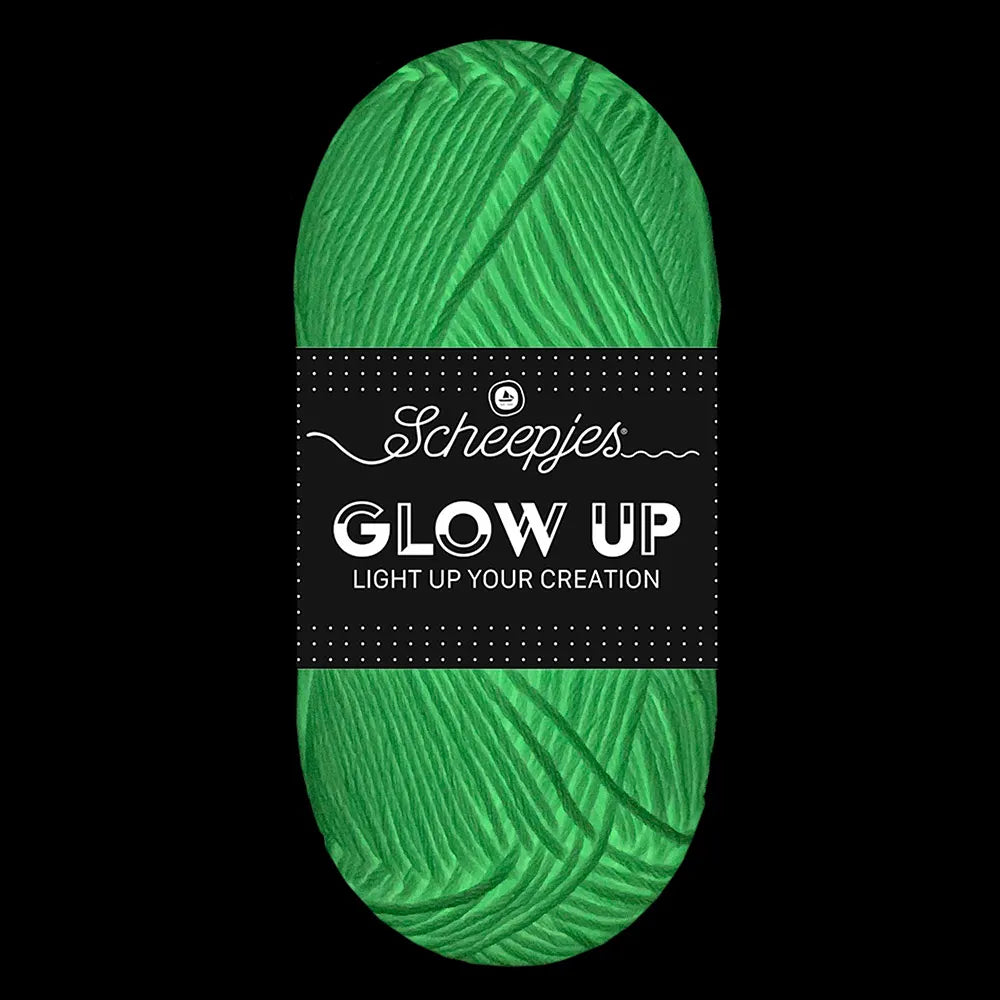 Dzijas Scheepjes Glow Up tumsā spīdoša dzija- 50g / 105m
